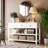Cevat Rustic Console Table With 2 Open Shelves And 3 Drawers - Storage Entryway Table For Farmhouse Or Cottage Decor-1827544293-1827544298-1875248341
