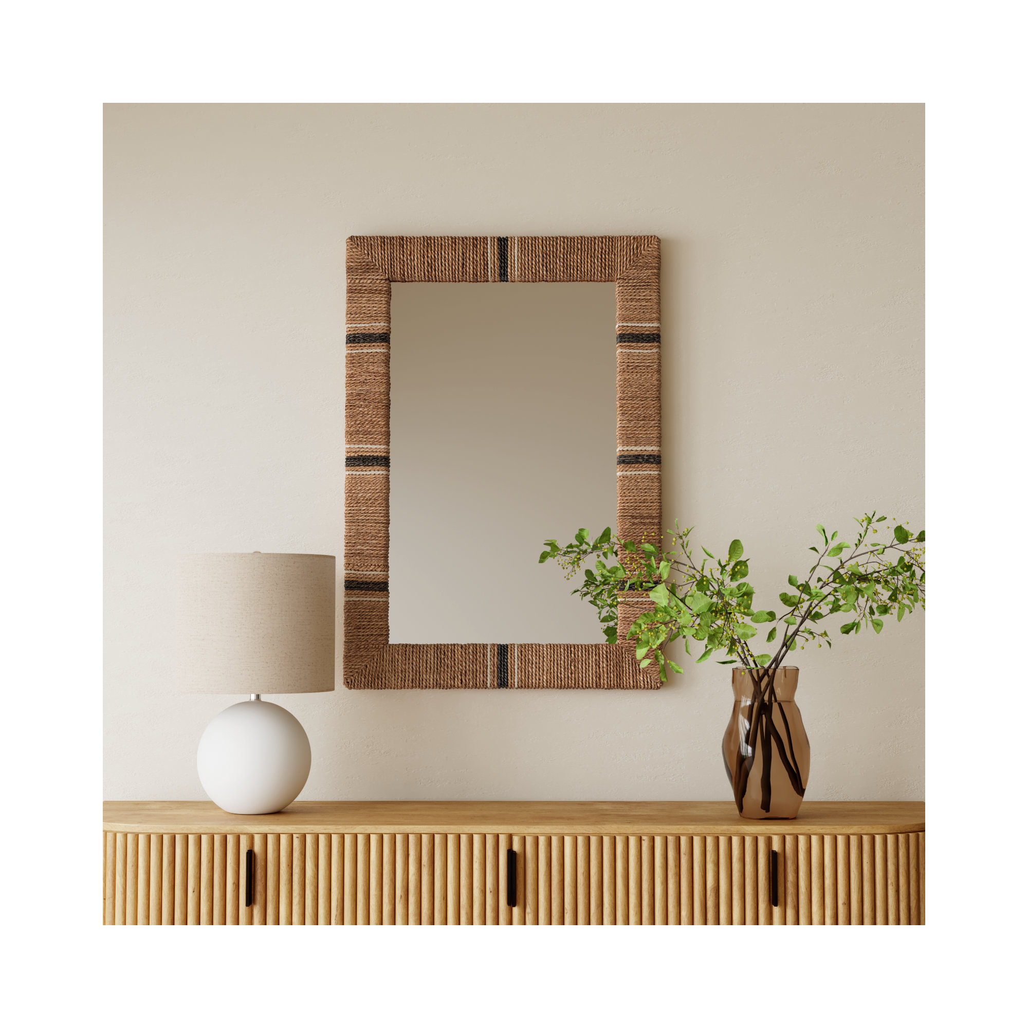 Genesis Rope Rectangle Mirror
