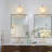 1-Light Opal Globle Glass Armed Wall Sconce