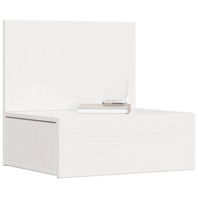 Bedside Table Wax 42 X 32.5 X 40 Cm Solid Pine Wood
