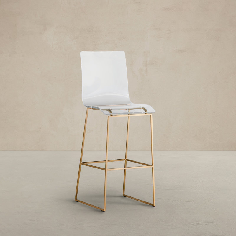 King Stool, Antique Gold, Bar Stool (30.25" Seat Height)