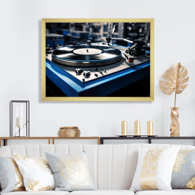 Disques vinyles nostalgie sur toile