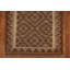 Tapis oriental brun en laine tissé à plat à la main 3 pi 3 po x 4 pi 9 po Hailyn