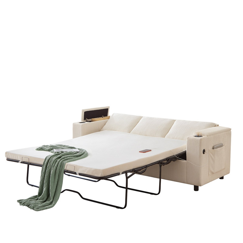 Canapé-lit 2 en 1, Beige
