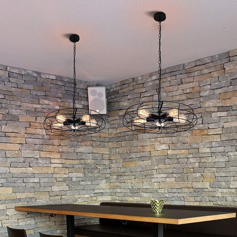 5 - Light Geometric Chandelier