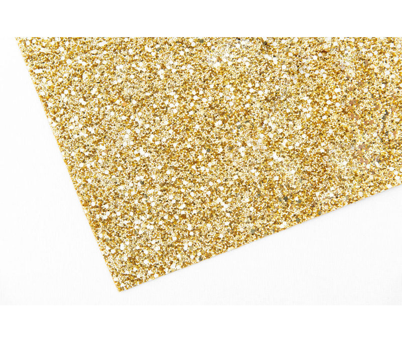Or - Échantillon de papier peint scintillant véritable (format A6)