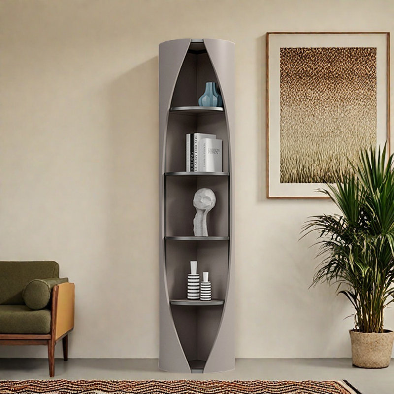 Bibliothèque créative luxueuse de style européen, Gris foncé