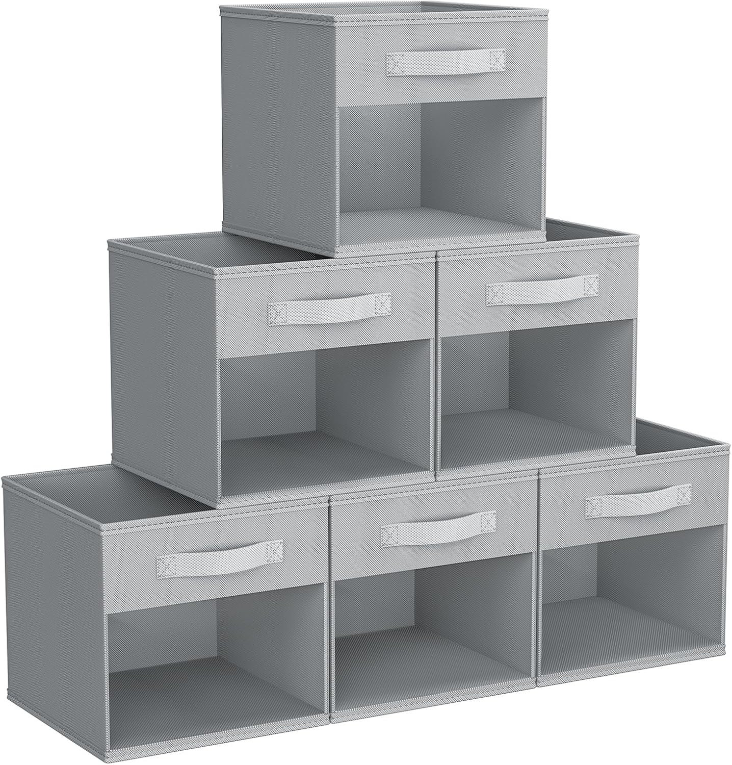 ATTDETJL 6 Cubes avec Portes, Rangement cubique pour Chambre à Coucher, Armoire et Dessous d'escalier, 30x30x30cm Compartiments, Rangement de Placard