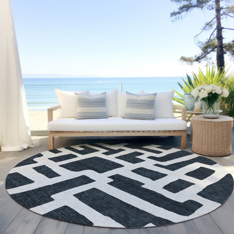 Tapis intérieur / extérieur Maliana, Rond 8 pi