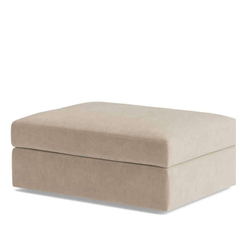 The OG Ottoman, Velvet - Beige