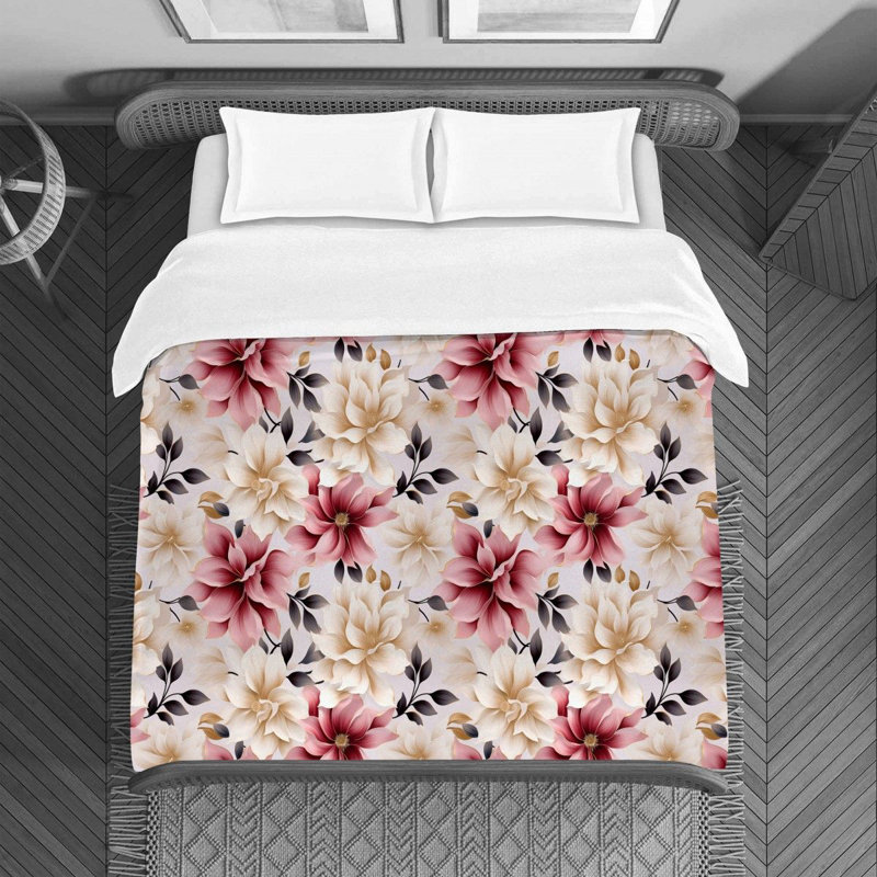 Floral Avishai Duvet Cover, Twin Duvet Cover