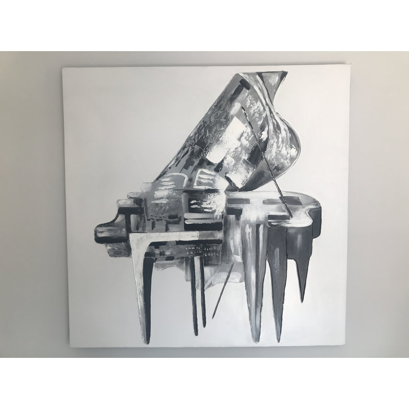 Piano - Wrapped Canvas Painting