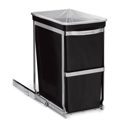 Simplehuman 30L Pull-Out Kitchen Bin, Heavy Duty Steel Frame