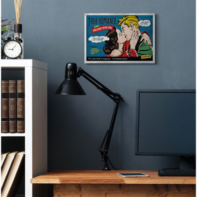 «True Romance Vintage Comic Book Design» par Ester Kay, impression sur toile