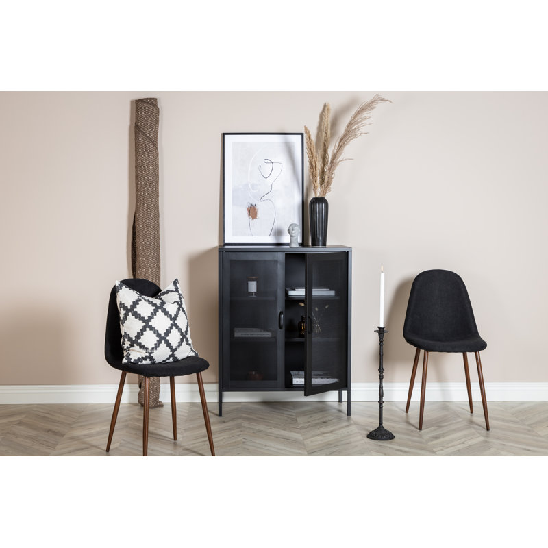 Dirit 2 -Door 2 -Shelf, Black