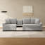 Canapé modulaire moderne à 3 places avec accoudoirs de rangement, console centrale et coussins moelleux pour plus de confort et d'organisation-1448583622