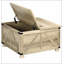 Table basse avec rangement, table basse carrée pour le salon, table en bois HOMcom
