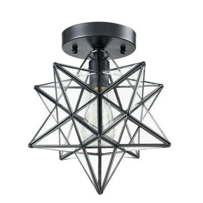 Plafonnier semi-encastré 1 lumière Holleman