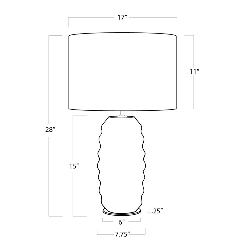 Lampe de table en céramique Ola