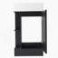 Meuble-lavabo 18,6 po avec lavabo, meuble-lavabo avec tablette à deux niveaux, orientation gauche ou droite, noir (WF308491 nouvelle couleur)