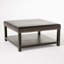 Grand banc de repose-pieds carré, table basse avec repose-pieds en simili cuir et pieds en bois massif, repose-pieds surdimensionné pour le salon
