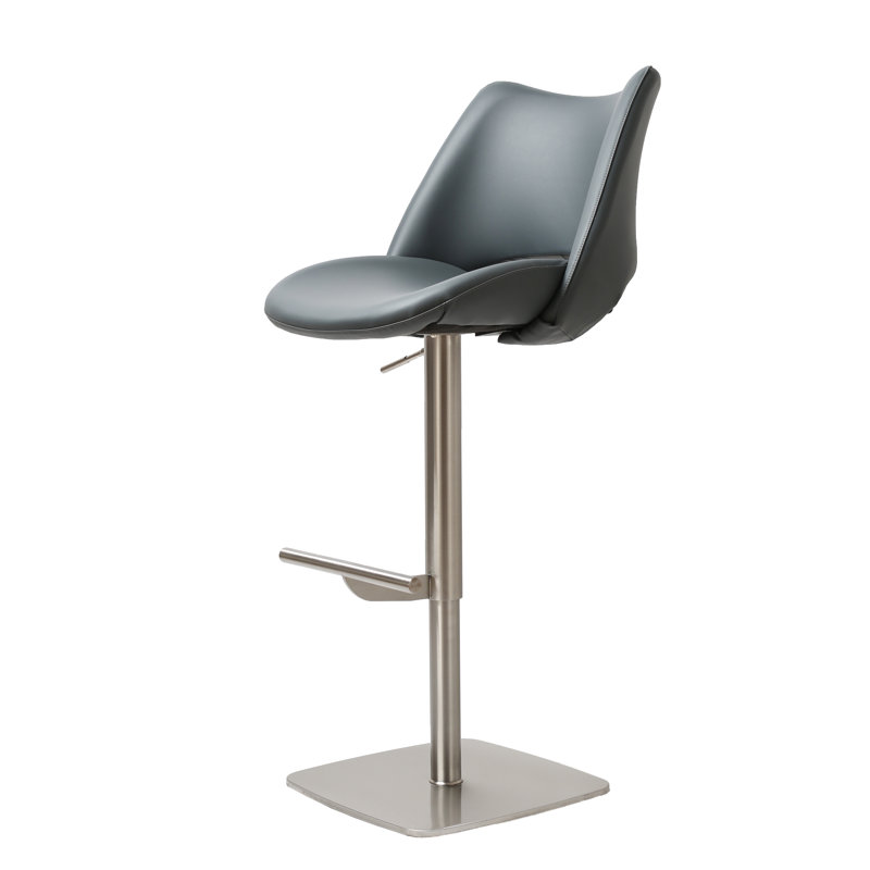Vanlue Barstool, Black/Silver