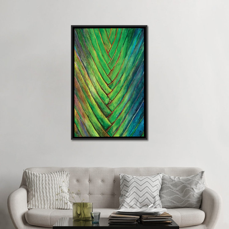«Tropical Crop I», reproduction d'art sur toile, H 26 po x l 18 po x P 1,5 po, Toile avec cadre noir, Non mat