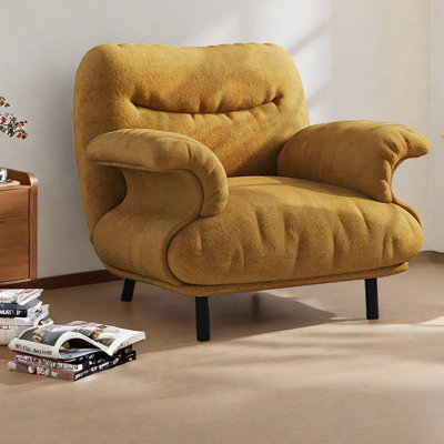 Retro-style comfortable solid wood leisure chair