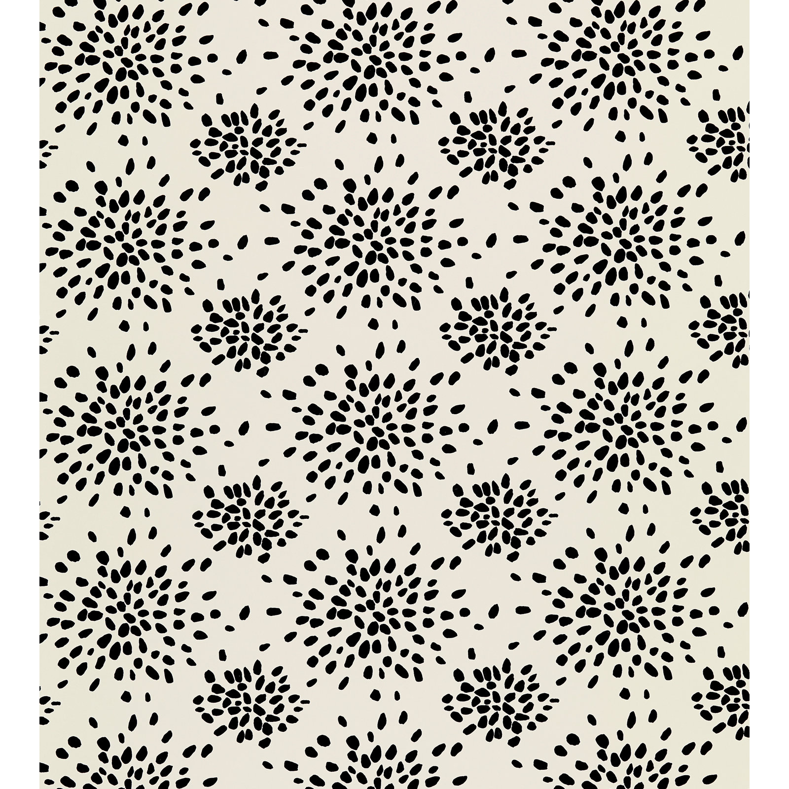 Albert Hadley Roll, Black on Off-White