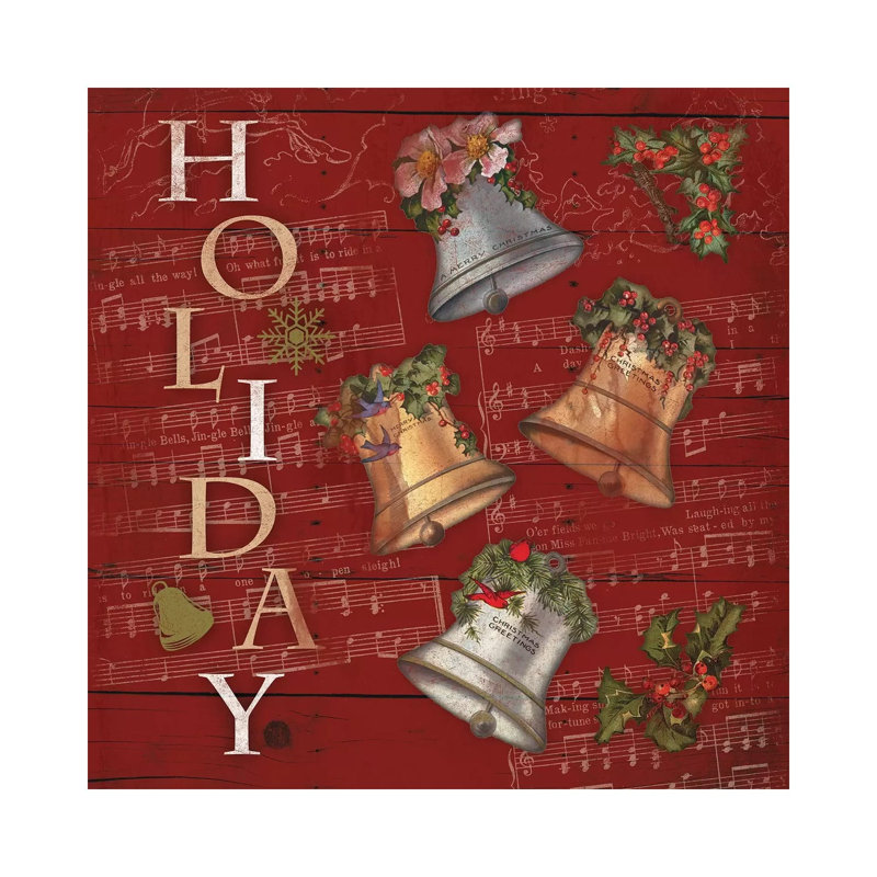 Holiday 1 Piece Wrapped Canvas Wall Art, 66.04 cm H x 66.04 cm W x 1.91 cm D