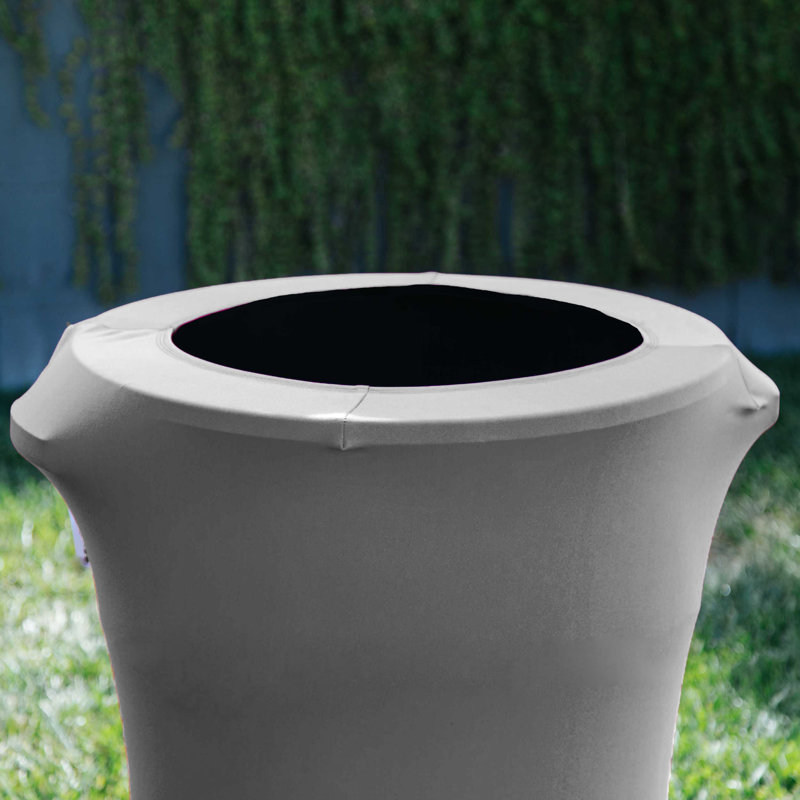 Housse pour poubelle Spandex, Gris clair