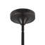 Reese 48-in Urban Bronze Dimmable LED Chandelier with Amber Glass-793185762