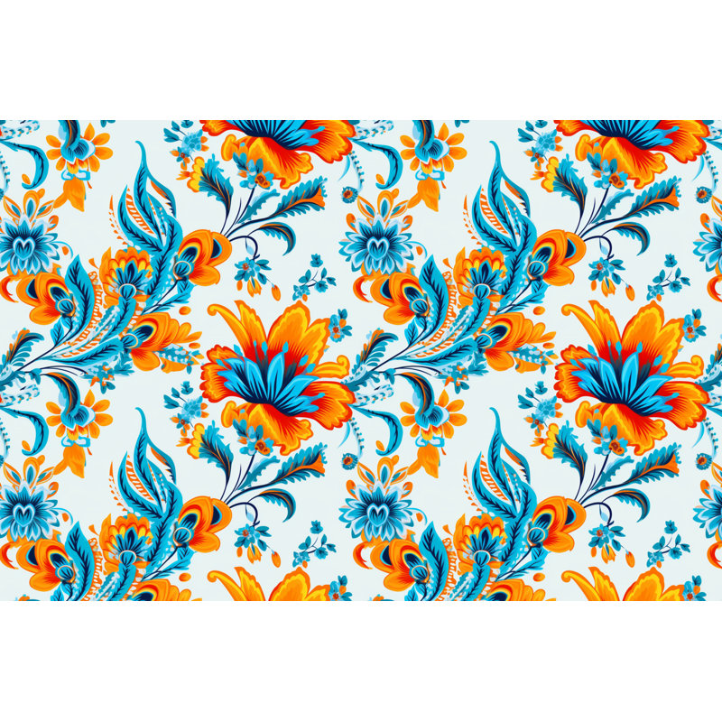 Rideau de douche Classic Prints - floral, H 93 po x l 70 po