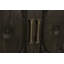 Buffet 4 portes Athena noir antique avec sculpture traditionnelle sur bois massif