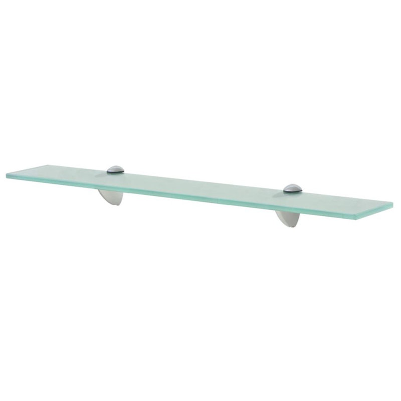 Glass Floating Shelf, 0.8cm H x 70cm W x 20cm D, Clear