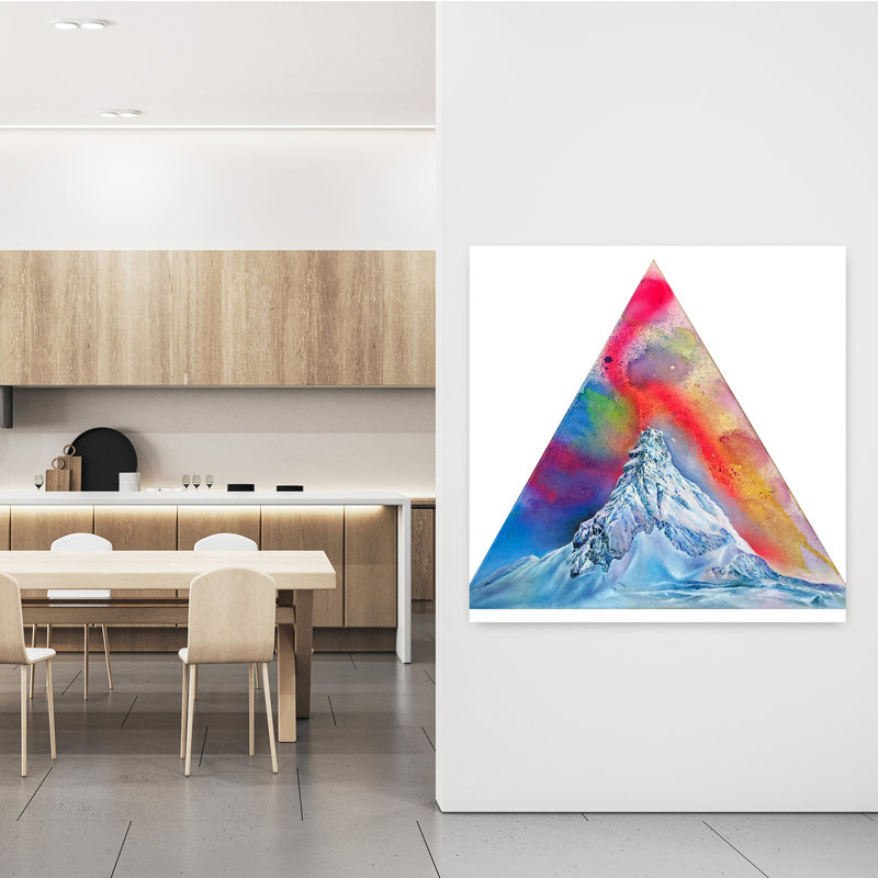 Art contemporain contemporain, paysage abstrait, H 48 po x l 48 po