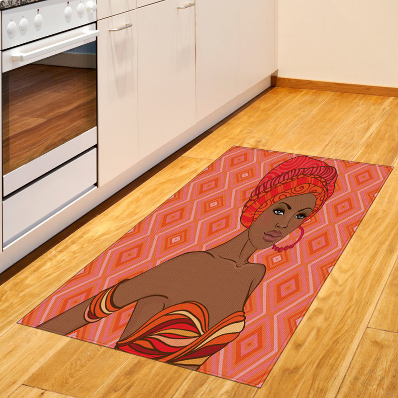 Tapis décoratif Afro, Rectangle 2 pi 7 po x 5 pi