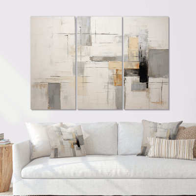 Ensemble de salon minimaliste beige et noir minimaliste scandinave