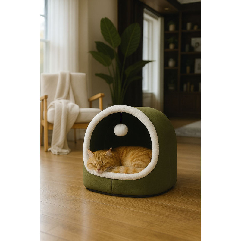 Lit pour chat, Vert