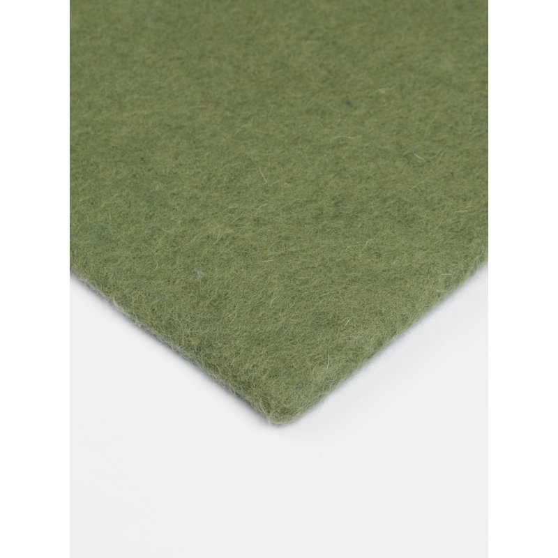 Solid Colour Wool Hand Woven Area Rug, Rectangle 120 x 170cm