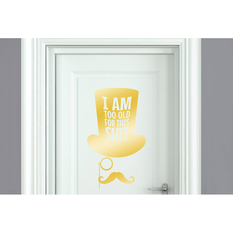 Wall Decal, Shiny Gold
