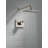 Vero 17 Series Dual-Function Shower Trim Kit with Single-Spray Touch-Clean Rain Shower Head, Stainless (Valve Not Included)-5860958