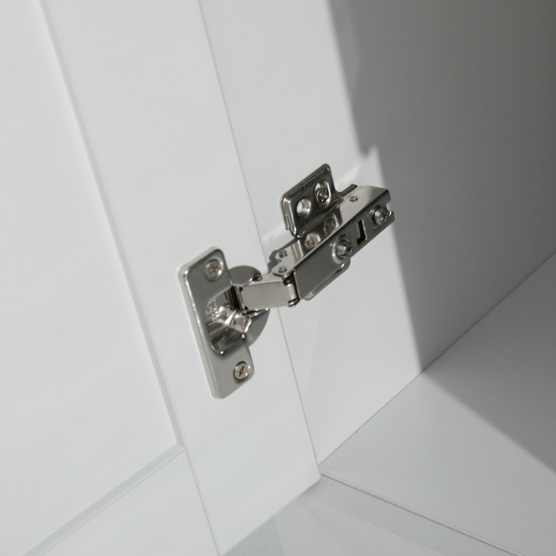 Évier de buanderie blanc 24 po - Robinet en acier inoxydable avec expérience de construction silencieuse