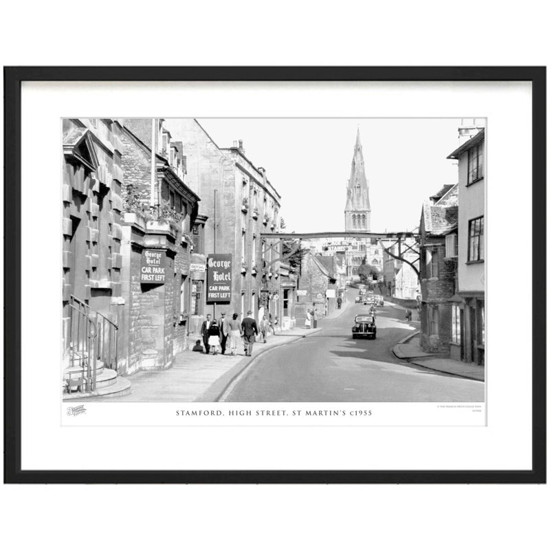 Stamford, High Street, St Martin's C1955 by Francis Frith - Single Picture Frame Print, 60cm H x 80cm W x 2.3cm D