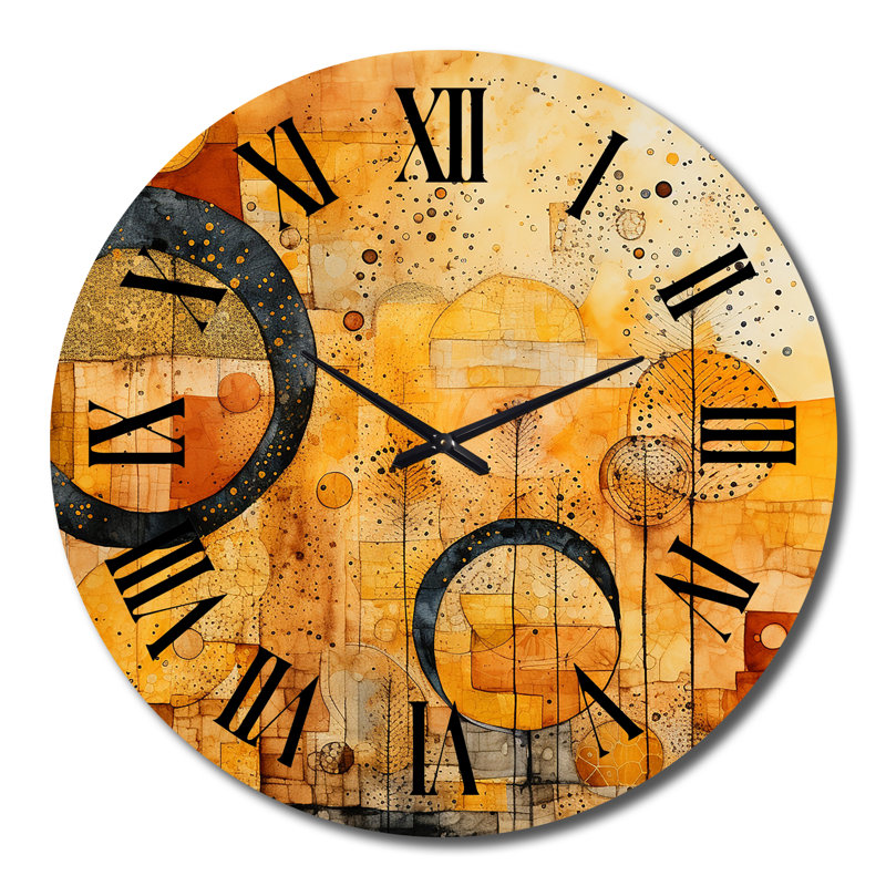 Horloge murale en métal Chanler, Très grand