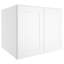 Armoire murale standard blanche Shaker de l 33 po x P 24 po x H 12 po Homeibro Cozy Design-915285827-915386480