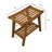 Bamboo 19.5"W Slat Spring Spa Style Bench-133941104