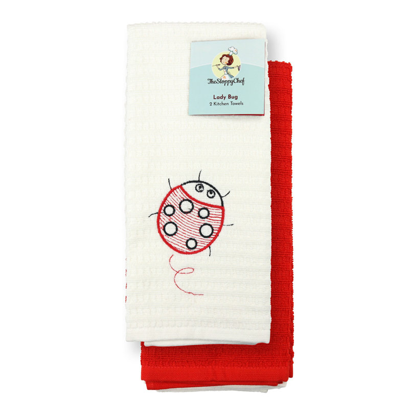 Cotton Embroidered Tea Towel Kitchen Towel