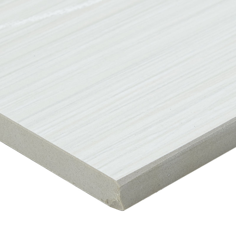 Fabrique 6" x 24" Porcelain Wood look Tile, White