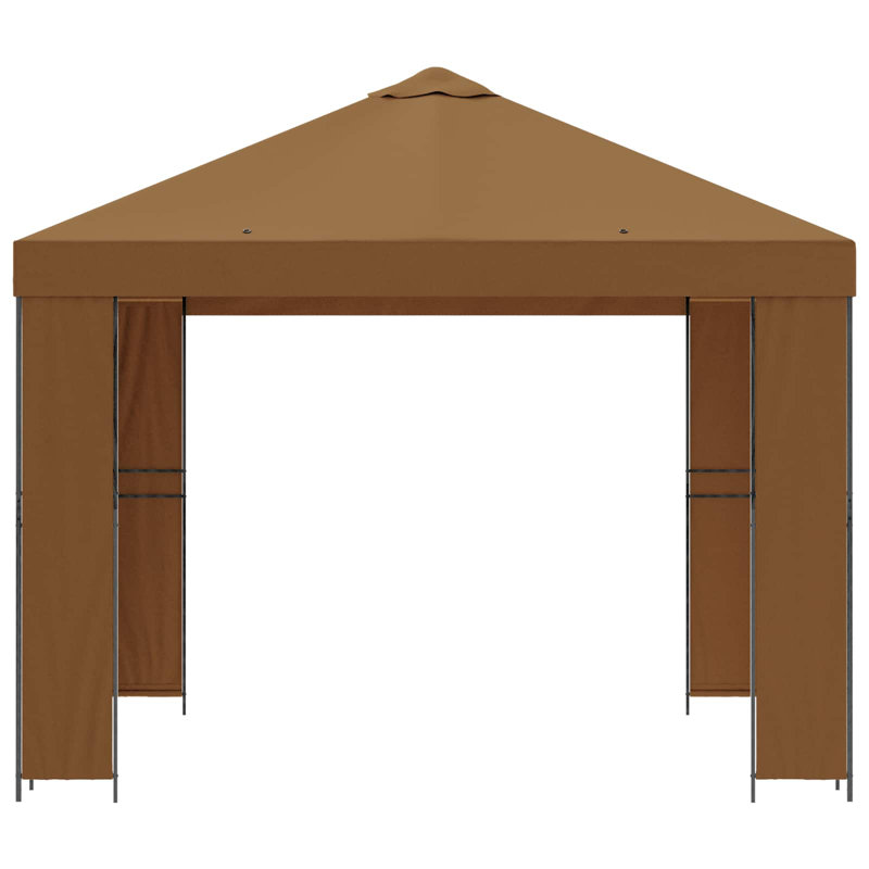 Vidaxl Gazebo Polyester And Steel, Khaki